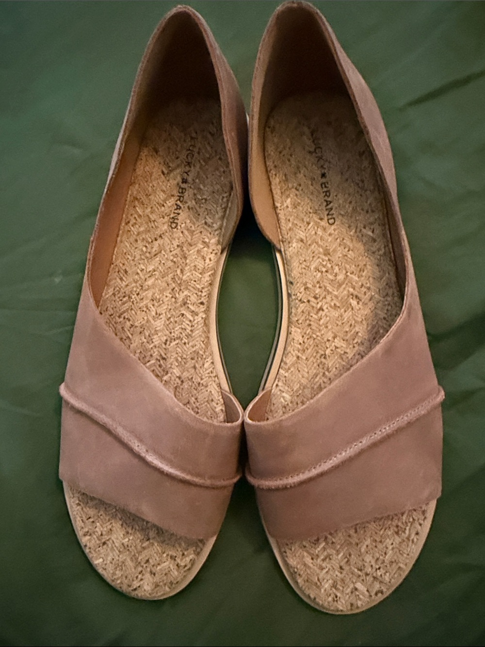 Lucky Brand Women's Slide Sandals - Brown Leather